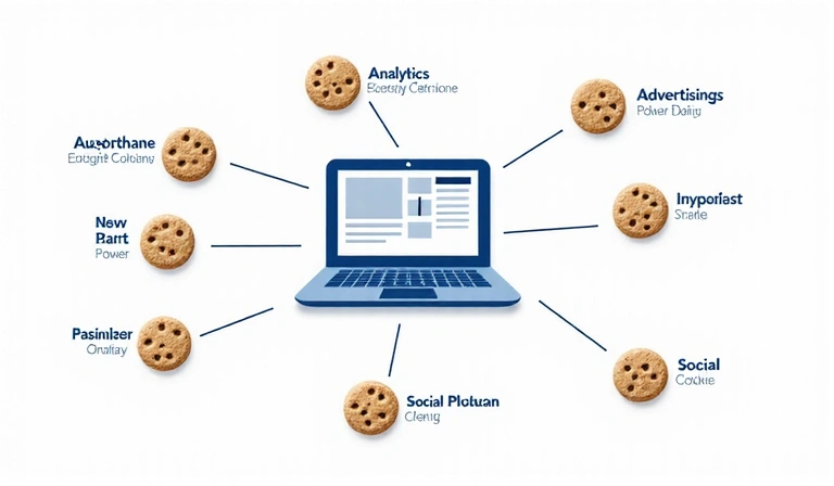 Illustration des interactions entre un site web et des services tiers via des cookies